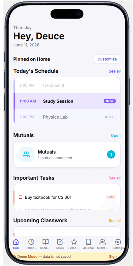 Life Hub iPhone screenshot